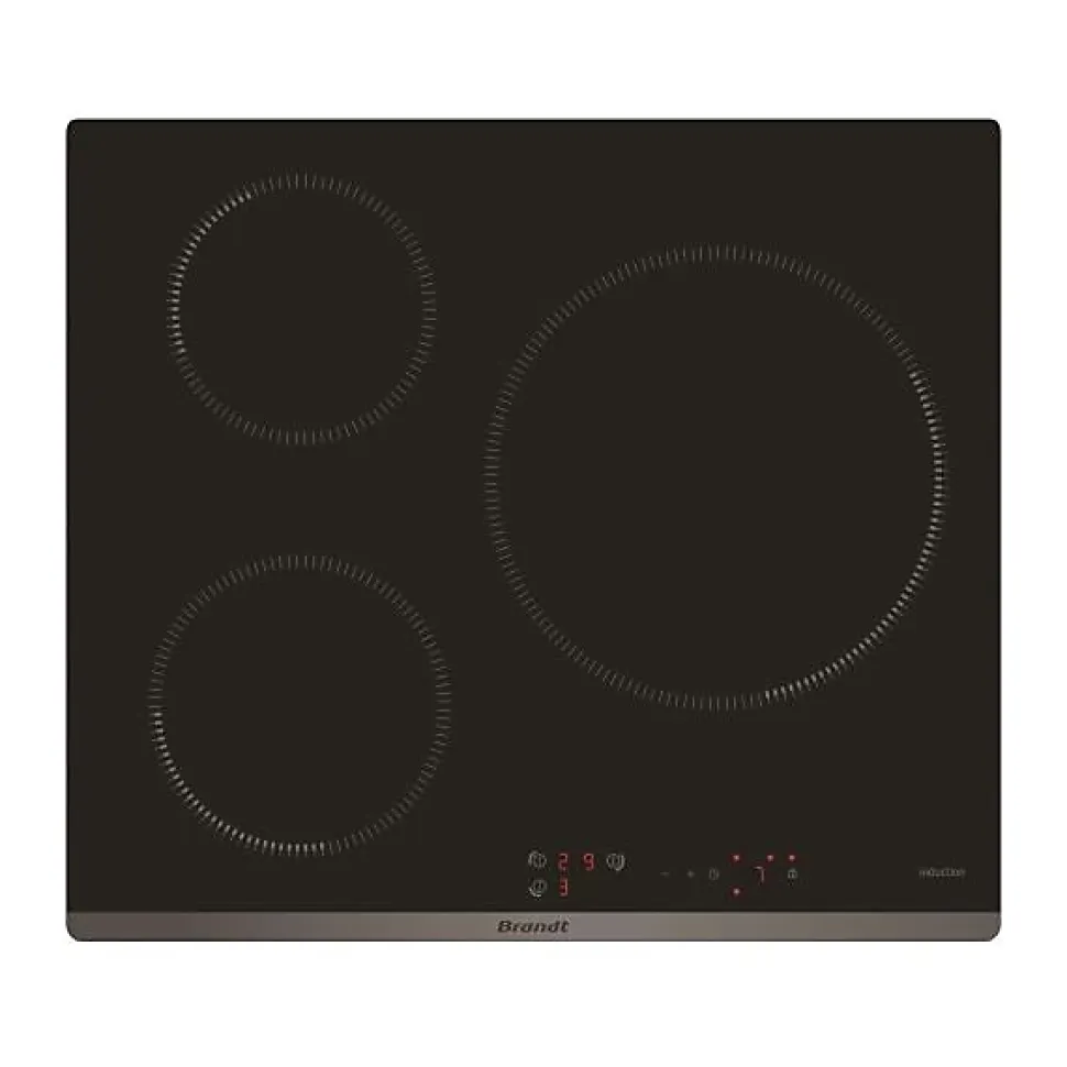 Table de cuisson à induction 60cm 3 feux 7200w Brandt BPI6315B