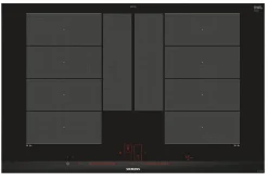 Table de cuisson à induction 80cm 4 feux 7400w flexinduction noir Siemens EX875LYV1E