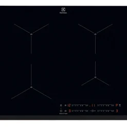 Table de cuisson à induction 60cm 4 feux 7200w noir Electrolux EIS62443 série 700 senseboil