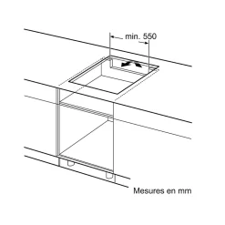 Table de cuisson à induction 71cm 4 feux 7400w noir Siemens ED751HSB1E