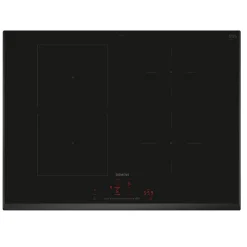 Table de cuisson à induction 71cm 4 feux 7400w noir Siemens ED751HSB1E