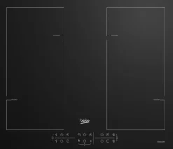 Table de cuisson à induction 60cm 4 feux 7200w noir Beko HII64206F2MT