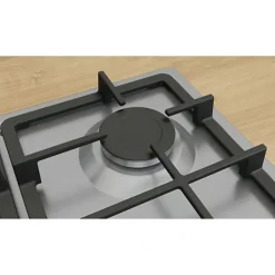 Table de cuisson a gaz - BOSCH Série 4 - 4 foyers - 52 x 58,2 x 4,5 cm - PGP6B5K90 - Inox