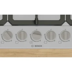 Table de cuisson a gaz - BOSCH Série 4 - 5 foyers - 52 x 75 x 4,5 cm - PGQ7B5K90 - Inox