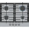 Table de cuisson a gaz - BOSCH Série 6 - 4 foyers - 52 x 58,2 x 4,5 cm - PCP6A5I90 - Inox