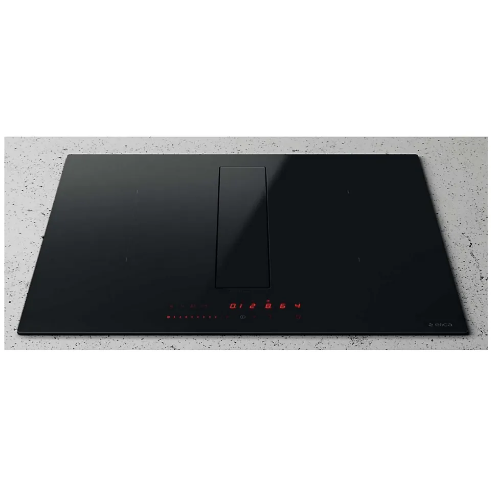 Table de cuisson aspirante induction 60cm 4 feux 7500w noir Elica PRF0167053