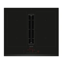 Table de cuisson aspirante induction 59cm 4 feux 7400w noir Siemens ED631HQ26E