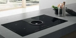 Table de cuisson aspirante induction 83cm 4 feux 7400w noir Elica PRF0120975