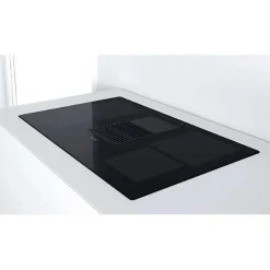 Table de cuisson aspirante induction 83cm 4 feux 7500w noir Whirlpool WVH92K/1 w collection