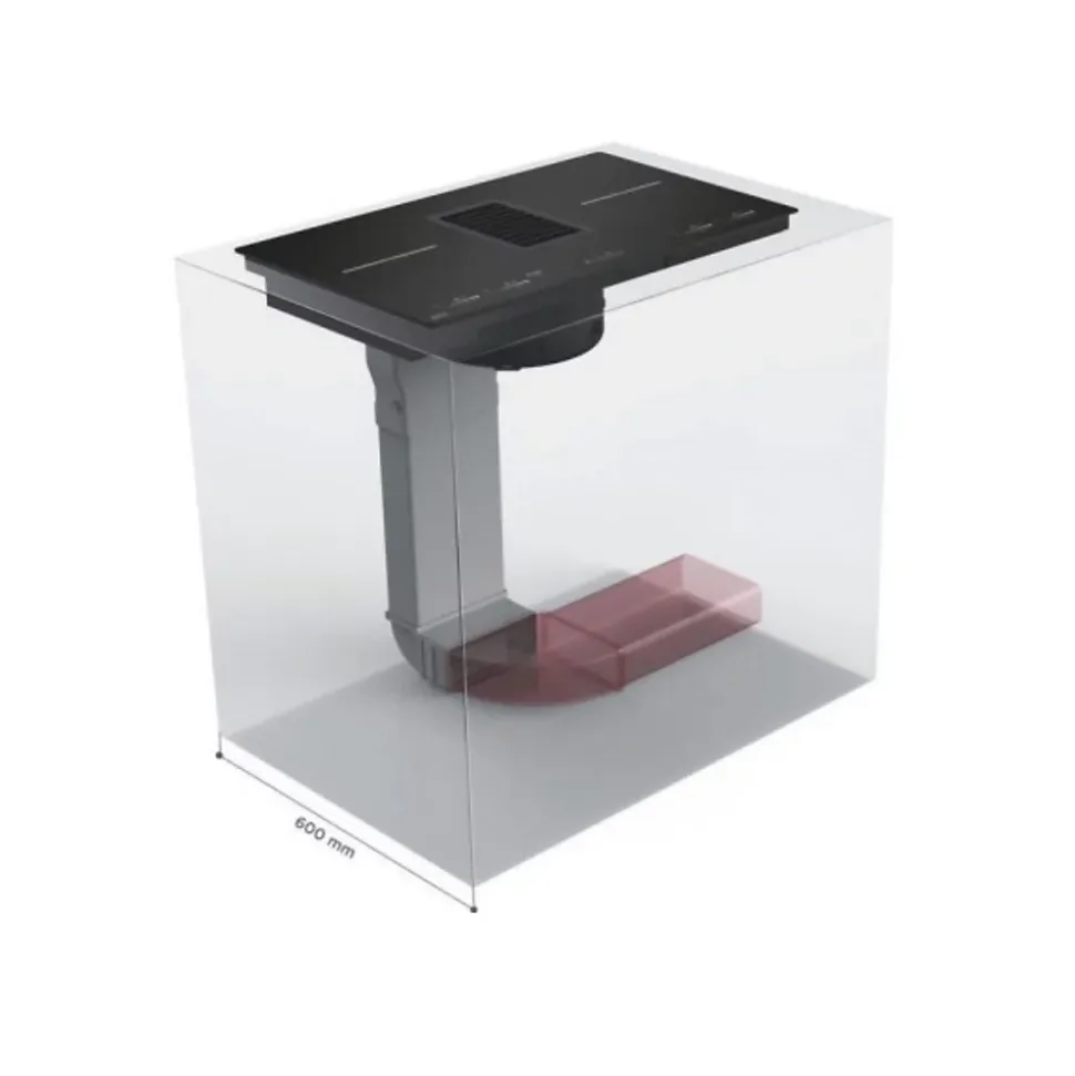 Table de cuisson aspirante induction 60cm 4 feux 7400w noir Faber 5906272 galileo smart