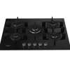 Table de cuisson gaz 73cm 5 feux noir Whirlpool GOWL758NBFR w collection
