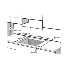 Table de cuisson gaz 60cm 4 feux inox Beko HIGG64123SX