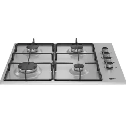 Table de cuisson gaz 60cm 4 feux inox Beko HIGG64123SX