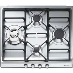 Table de cuisson gaz 60cm 4 feux inox Smeg SER60SGH3