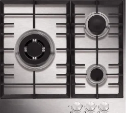 Table de cuisson gaz 60cm 3 feux inox Airlux AT635HIX