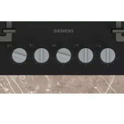 Table de cuisson gaz 75cm 5 feux 11500w noir Siemens EP7A6QI40 iq500