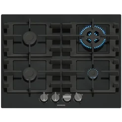 Table de cuisson gaz 59cm 7800w noir Siemens EN6B6HK40 iq300