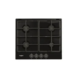 Table de cuisson gaz 60cm 7300w noir Whirlpool TGML660NB