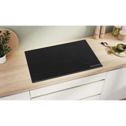 Table de cuisson induction 80cm 4 feux 7400w noir Bosch PVS831HC1E