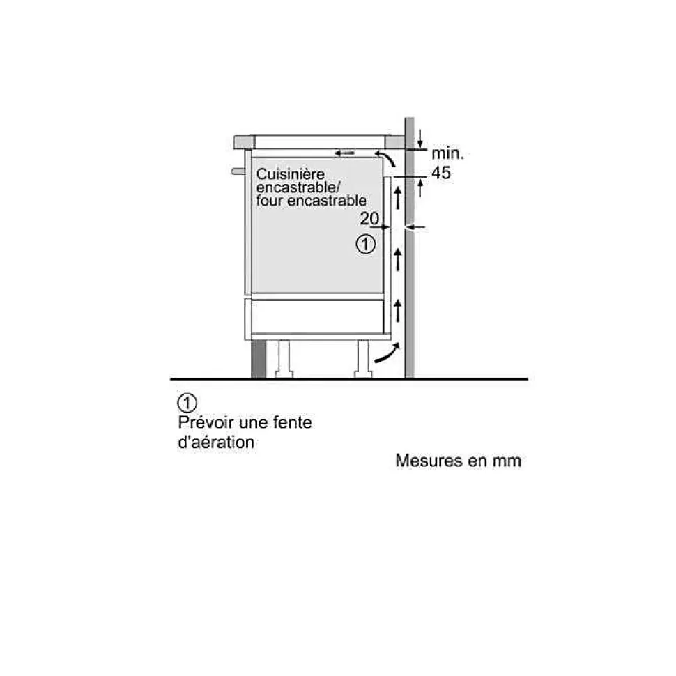 Table de cuisson induction 60cm 3 feux 7400w noir Neff T56NBJ1L0