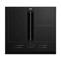Table de cuisson induction aspirante 60cm 4 feux 7400w Beko HIXI64700UF1 bpro 700