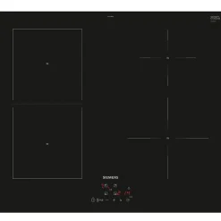 Table de cuisson induction 60cm 4 foyers 4600w noir Siemens EE611BPB5E iq500
