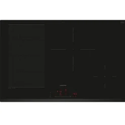 Table de cuisson induction 80cm 4 feux 7400w noir Siemens EX83RHEC1F