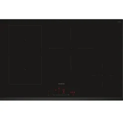 Table de cuisson induction 80cm 4 feux 7400w noir Siemens ED851HSB1E