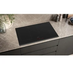 Table de cuisson induction 80cm 4 feux 7400w noir Siemens ED851HSB1E