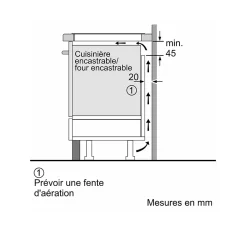 Table de cuisson induction 60cm 4 feux 7400w noir Neff T66FTX4L0