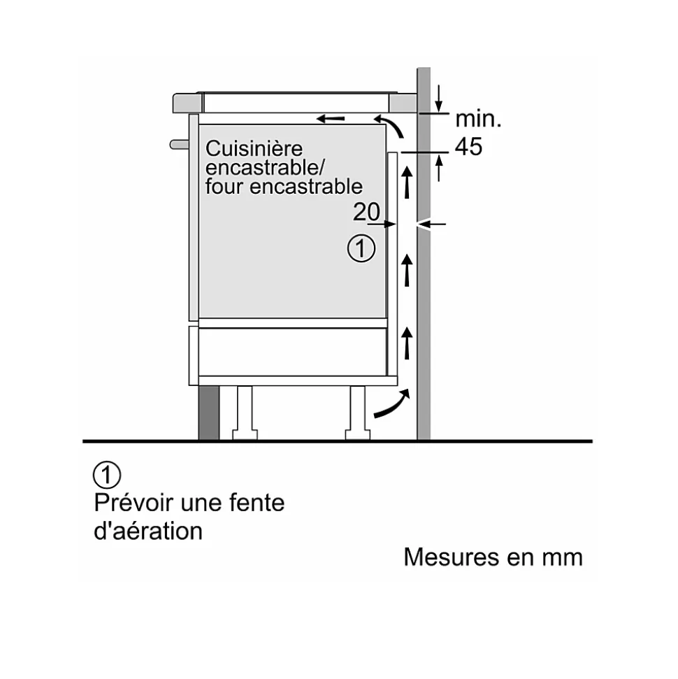 Table de cuisson induction 60cm 4 feux 7400w noir Neff T66FTX4L0