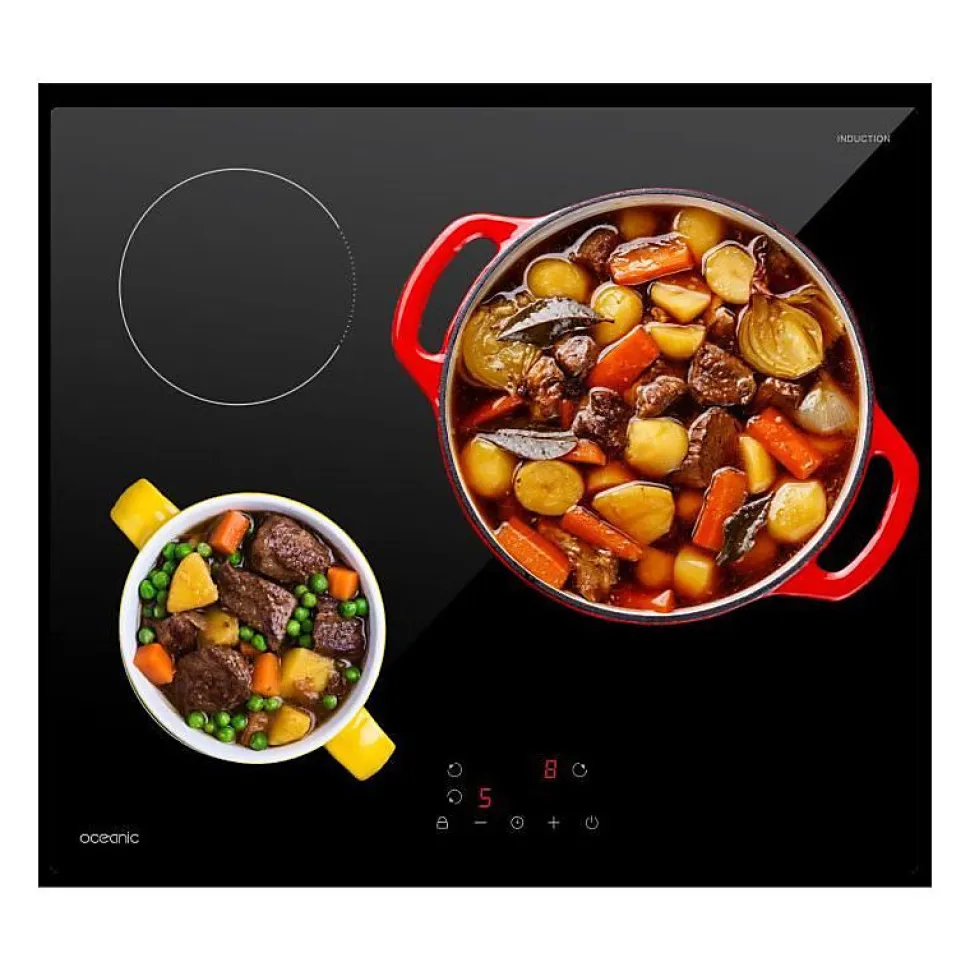 Table de cuisson induction OCEANIC 3 foyers L60 x P52 cm OCEATI3Z7B