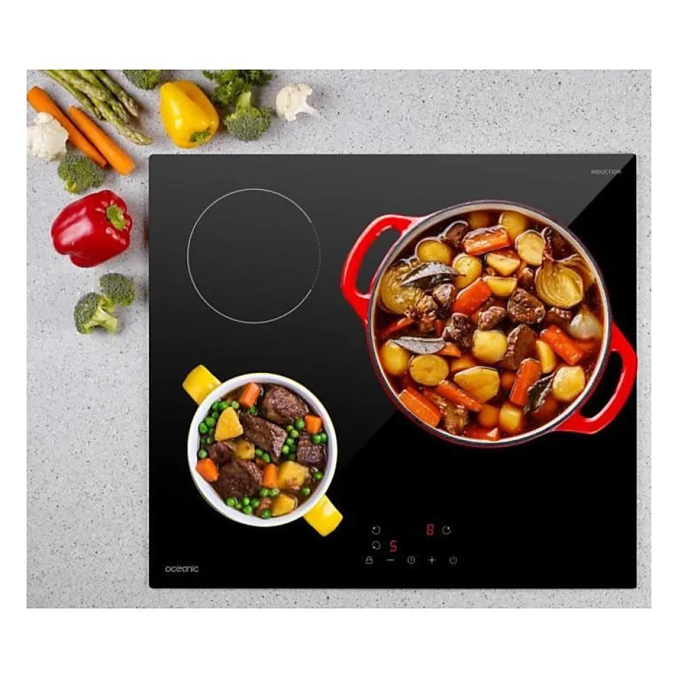 Table de cuisson induction OCEANIC 3 foyers L60 x P52 cm OCEATI3Z7B