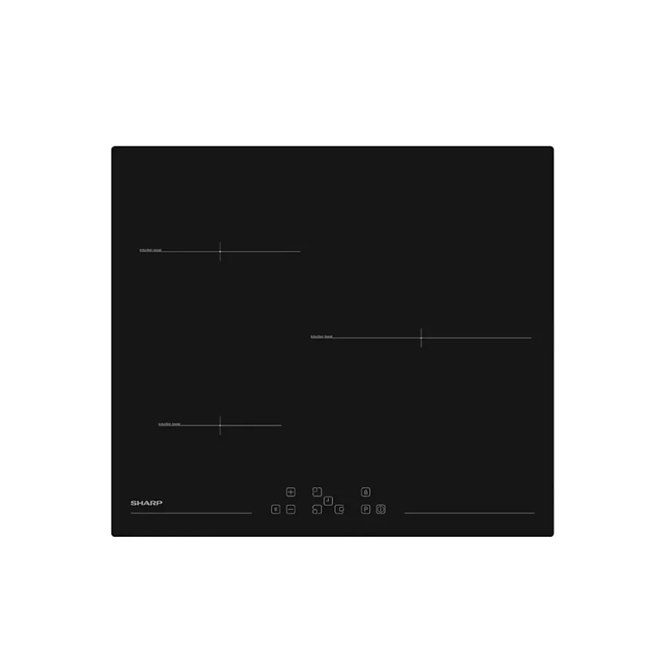 Table de cuisson induction 3 feux 60cm noir Sharp KH6I31NT0I