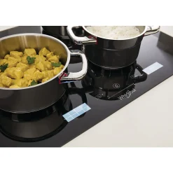 Table de cuisson induction 77cm 8 feux 7400w noir Whirlpool SMP778CNEIXL