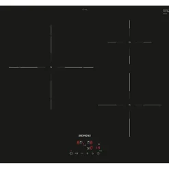 Table de cuisson induction 60cm 3 foyers 4600w noir Siemens EU611BJB5E iq100