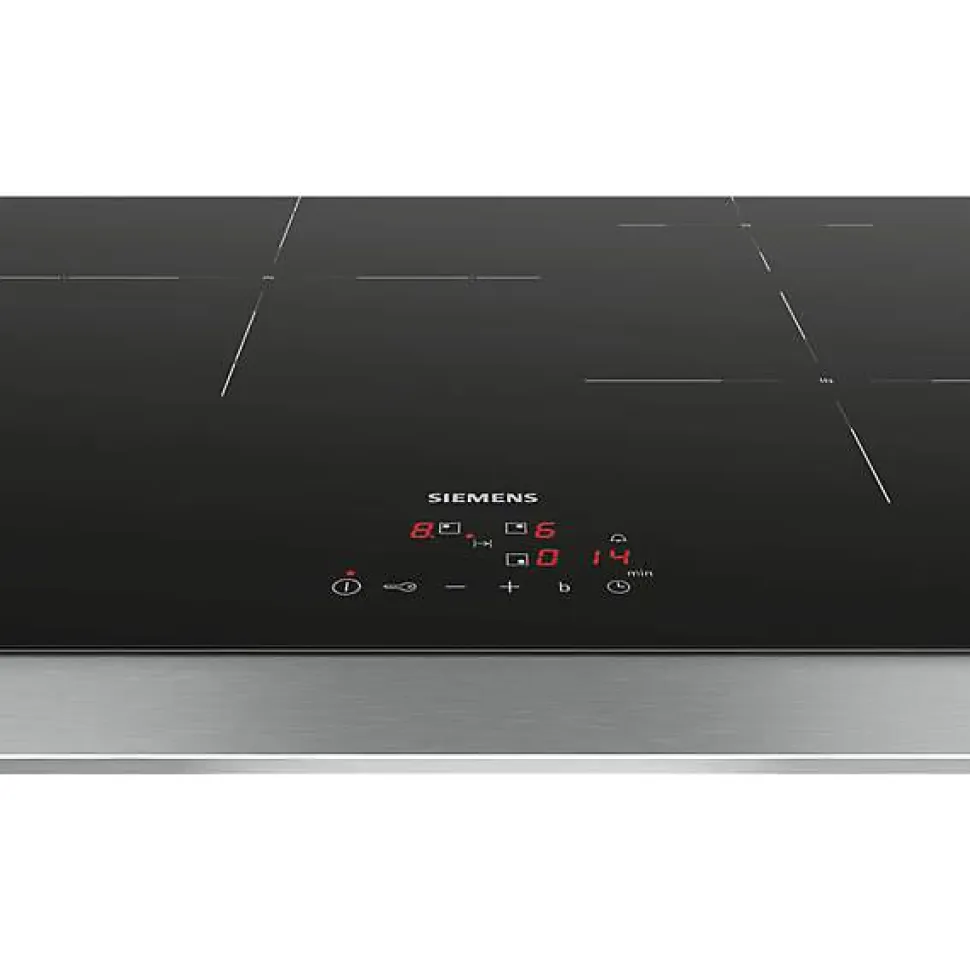 Table de cuisson induction 60cm 3 foyers 4600w noir Siemens EU611BJB5E iq100