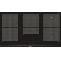 Table de cuisson induction 90cm 5 feux 11100w noir Siemens EX975LXC1E iq700