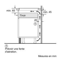 Table de cuisson induction 90cm 5 feux 11100w noir Siemens EX975LXC1E iq700