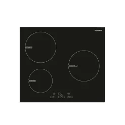Table de cuisson induction 60cm 3 feux 4300w noir Telefunken TK60I3Z1BT