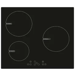 Table de cuisson induction 60cm 3 feux 4300w noir Telefunken TK60I3Z1BT