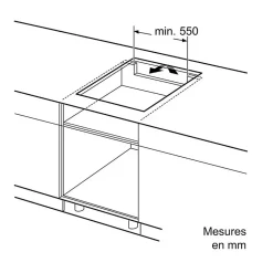 Table de cuisson induction 60cm 4 feux 7400w noir Siemens EX651HXC1E iq700