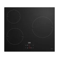 Table de cuisson vitrocéramique - BEKO - 3 foyers - 60 cm - HIC63400