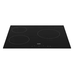 Table de cuisson vitrocéramique - BEKO - 3 foyers - 60 cm - HIC63400
