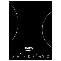 Table de cuisson vitrocéramique 60cm 4 feux 6900w noir Beko HIC64403T séries b300