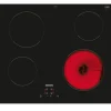 Table de cuisson vitrocéramique 60cm 4 feux 6600w noir Siemens ET61RBEB8E iq100