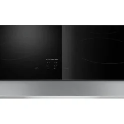 Table de cuisson vitrocéramique 60cm 4 feux 6600w noir Siemens ET61RBEB8E iq100