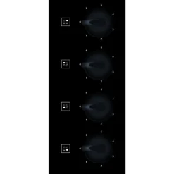 Table de cuisson vitrocéramique 4 feu 6200w noir Whirlpool AKM700NENEW