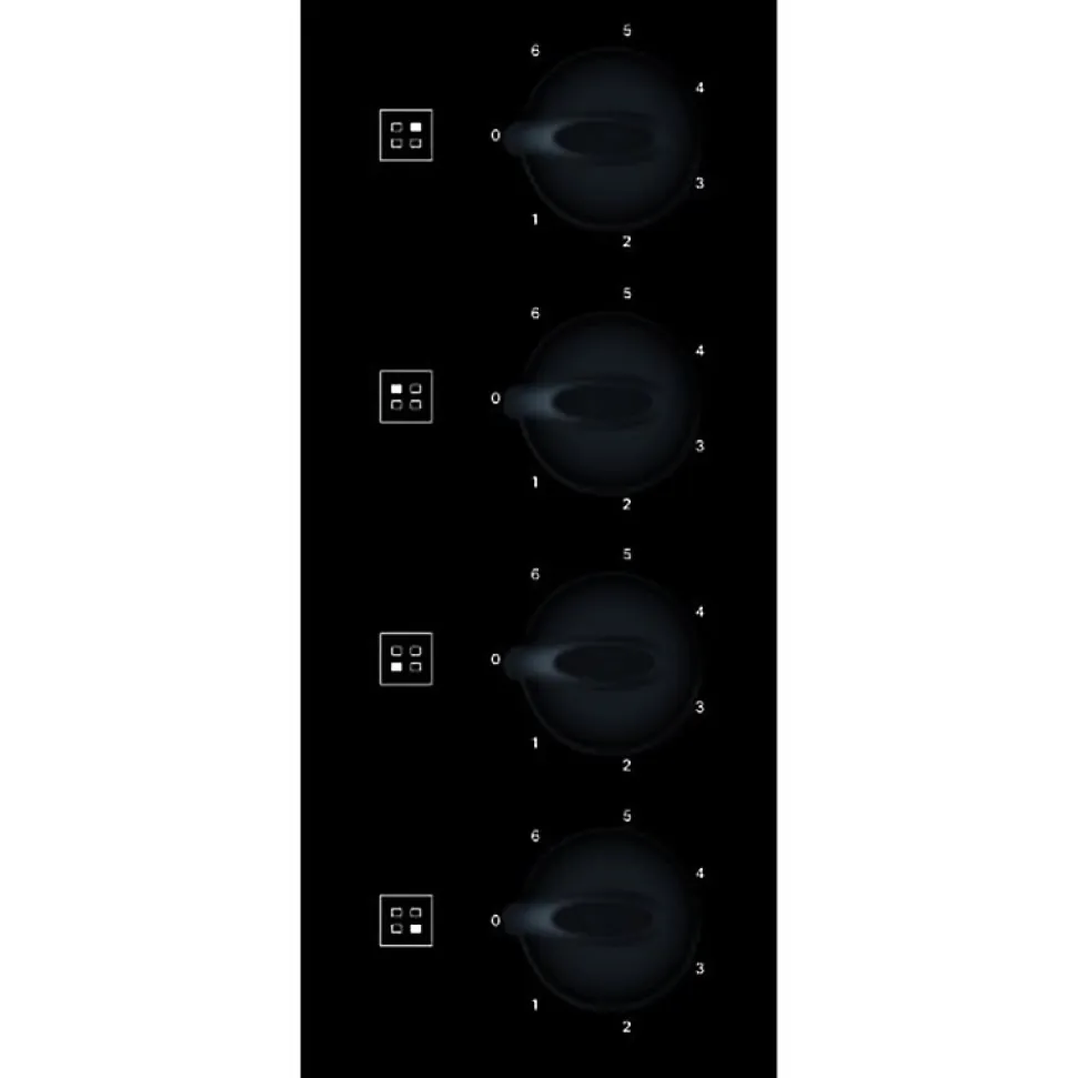 Table de cuisson vitrocéramique 4 feu 6200w noir Whirlpool AKM700NENEW