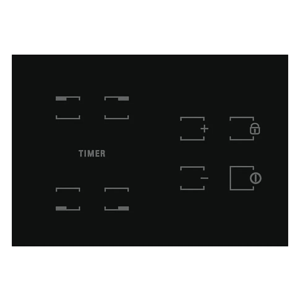 Table de cuisson vitrocéramique - HOTPOINT - HR631C - 4 foyers - 60 cm - Noir